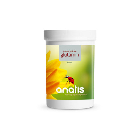 350 Gramm Dose Glutamin Aminosäure Pulver.